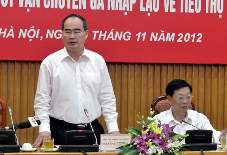  Phó[-]Thủ[-]tướng[-]Nguyễn[-]Thiện[-]Nhân[-]làm[-]việc[-]với[-]Hà[-]Nội[-]về[-]tình[-]trạng[-]gà[-]nhập[-]lậu